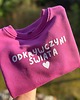 bluzy dla dziewczynki Bluza dziecięca ODKRYWCZYNI ŚWIATA - magenta 4