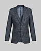 marynarki męskie Garnitur męski rapallo szary w kratę slim fit 176 100 90 1