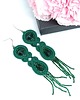 kolczyki soutache Zielone kolczyki sutasz - kolekcja Glamour 2