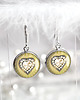 kolczyki srebrne DIAMOND HEARTS - ŚLICZNE DELIKATNE kolczyki srebrne bigle 3