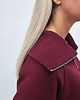 komplety damskie Anisa minimalistyczny lekko dopasowany komplet spodnie i bluza - Cherry 5