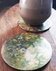 podkładki do kuchni Metalized Wood&Resin coaster  "Lime Marble" 2