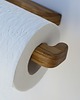 dodatki - łazienka - różne Drewniany uchwyt na papier toaletowy 4