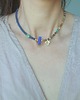 chokery Naszyjnik choker ANTYK TEBY lapis lazuli, jaspis obrazkowy, turkus mosiądz 4