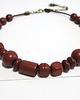 korale Brązowe, drewniane korale - krótkie, ludowe 1