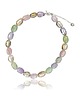 korale Naszyjnik Rainbow, naturalny fluoryt i srebro 925 3