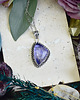 wisiory Miedziany posrebrzany wisiorek z kwarcem Snake Skin 1