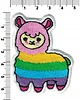 naszywki na ubrania Naszywka naprasowanka LAMA termoprzylepna haft 5,1x6,6cm 1