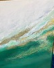 obrazy Abstrakcja  "Emerald"  80x120 cm- zielony obraz abstrakcyjny do salonu 5