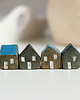figurki i rzeźby Ceramiczne mini domki zestaw 4 szt. 1