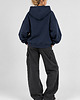 bluza z kapturem damska Bluza Hoodie Zip -Navy Blue 3
