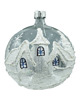 bombki Bombka okrągła Zimowa Wioska: srebro i biel 1