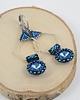 kolczyki - inne Geometric wings navy 1