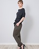 spodnie materiałowe damskie Spodnie HIT Khaki 4