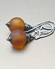 kolczyki srebrne Kolczyki srebrne Amber ball 3