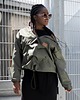 kurtki damskie Kurtka wiatrówka typu anorak khaki 6