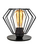 lampy stołowe Czarna lampka nocna z drucianym kloszem NOGOYA LOFT 1