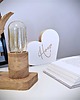 lampy stołowe Lampka nocna z litego drewna, drzewko 4
