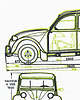 t-shirty męskie Koszulka CITROEN 2CV GREEN tshirt 3