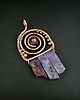wisiory Jaspis cesarski wisiorek wire wrapping 6