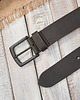 paski męskie Pasek męski skórzany VINTAGE CZARNY Z KLASYCZNĄ CZARNĄ KLAMRĄ 120 CM 2