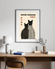 plakaty PLAKAT dekoracyjny czarne koty kropki abstrakcyjny  Yayoi Kusama,  poster 2