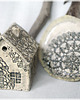 Podstawki pod kadzidełka Rustykalny domek ceramiczny na kadzidło 1