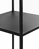 regały i półki Regał metalowy minimalisyczny TENSIO PILLAR 3 blaty 140 cm czarny 1