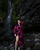 sukienki maxi damskie Jedwabiste KIMONO/SUKIENKA kopertowa autorski print AURORA 100% WISKOZA PREMIUM 3