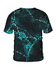 t-shirty męskie Męski T-shirt DR.CROW Marble Turkus 1