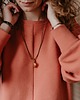 bluza bez kaptura damska Bluza POLLY / peach 4