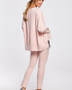 bluza bez kaptura damska Bluza z rozcięciami- cukierkowy róż(M-491) 4