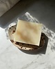 mydelniczki Ceramiczna Mydelniczka Owalna Beżowa w Brązowe Ciapki 1