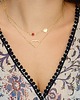 złote naszyjniki Serce celebrytki, kryształ swarovski 2