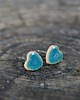 kolczyki ceramiczne Małe kolczyki ceramiczne serca "Turkuski" 4