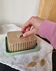 pojemniki kuchenne Maselnica ceramiczna w paski 2