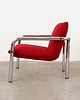 fotele Fotel czerwony, włoski design, lata 70, produkcja: Włochy 2