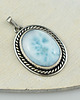 wisiory Larimar retro - srebrny wisior 1