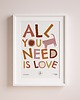 obrazy i plakaty do pokoju dziecięcego All you need is love 2