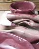patery i talerze Maroon - Wave - zestaw 7