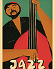 plakaty Jazz, Muzyk, Muzyka, Kontrabas, Plakat Muzyczny 2