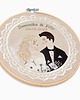 Ślub - inne Personalizowana pamiątka ślubna, haft ślubny/ rocznicowy w tamborku 2