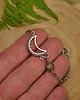 bransoletki wire wrapping Bransoletka labradoryt wire wrapping księżyc lunula 3