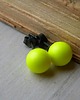 kolczyki wire wrapping neon yellow 1