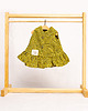 lalki Sukienka lniana dla laki boho 37 cm łaciata żółta w paski 1