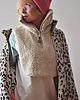 bluza bez kaptura damska Polar White Leo Sherpa Fleece 11