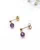 komplet biżuterii Delikatny komplet z ametystami 2