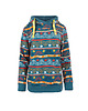 bluzy męskie Bluza kangurka "Meander" z zielonym - unisex 2