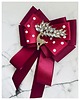 broszki Brosza  / Krawat w kolorze burgund  z Reniferem Exclusive 1