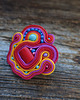 broszki Kolorowa broszka soutache 2